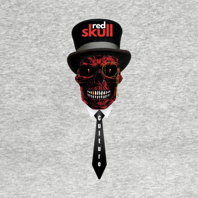 Red Skull Culture, Festival t-shirt, Unisex t-shirt, tees, men's t-shirt, women's t-shirt, summer t-shirt, skull t-shirts, top hat t-shirts by Clinsh Online 